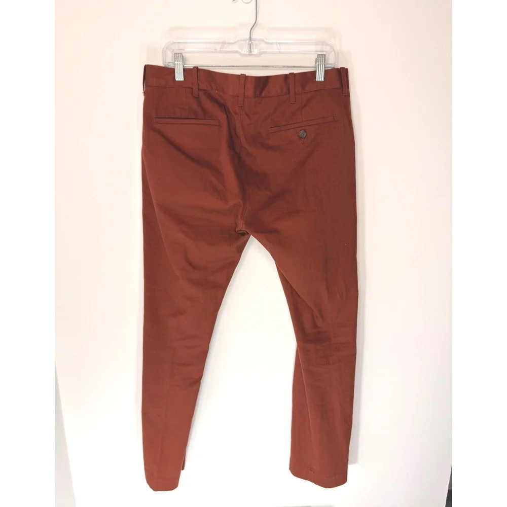 J.Crew Slim Fit Flex Chino Pant Men's Rust Orange‎ Work Office Career 32 x 30